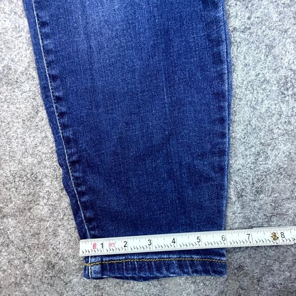 Judy Blue Jeans Womens 14W Blue Dark Wash Denim Cotton High Rise Skinny Fit - Picture 7 of 9